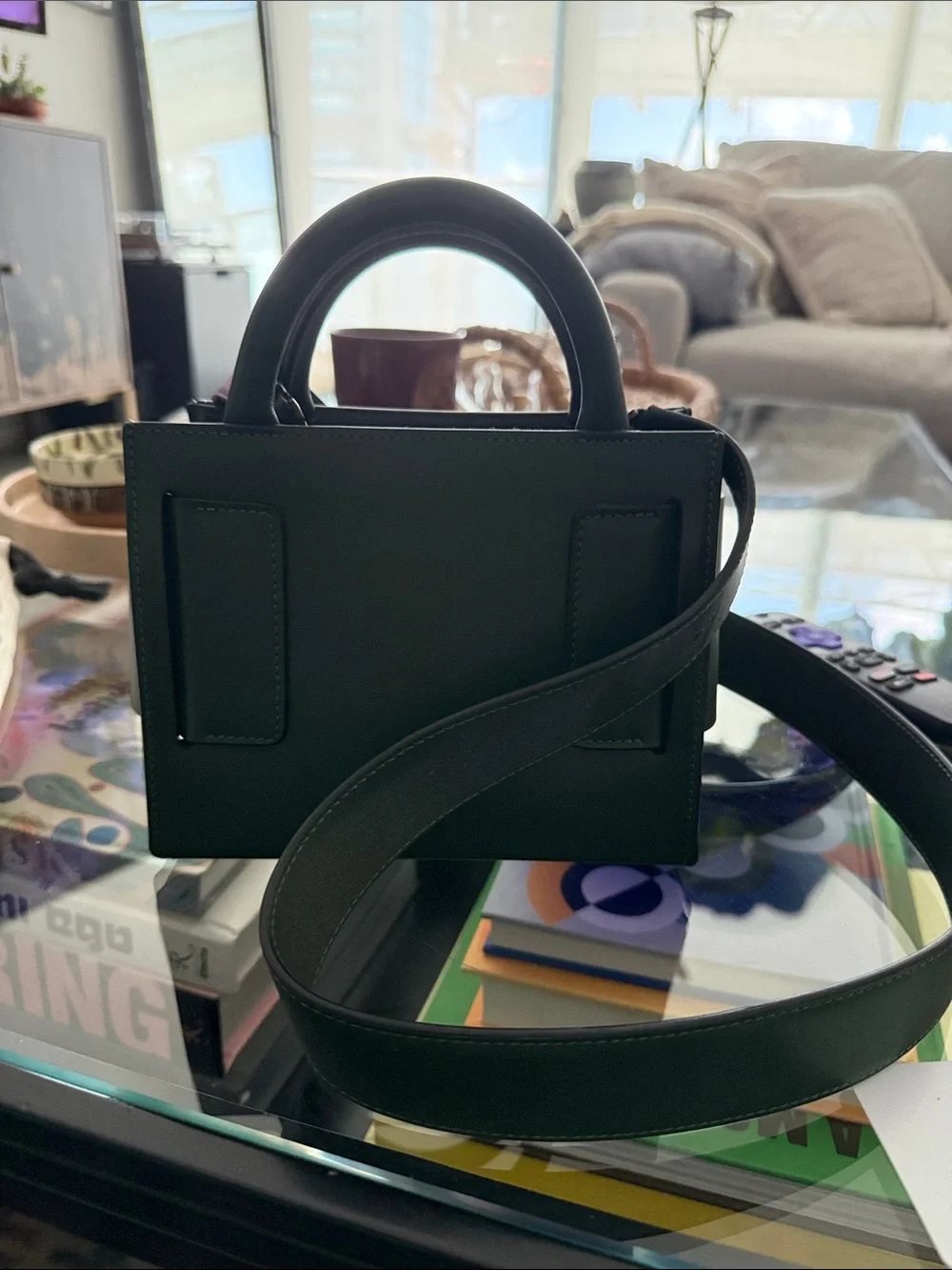 BOYY Green Top-Handle Bag with Gold Buckle